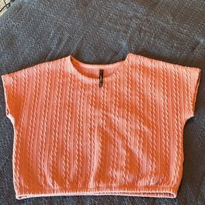 Rose (pink) Cable Knit Women's Top